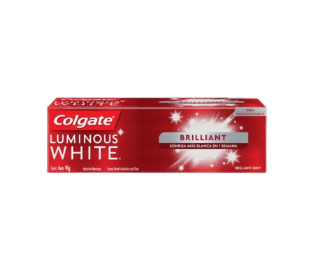 Crema Dental Colgate luminous white de 90 gr.