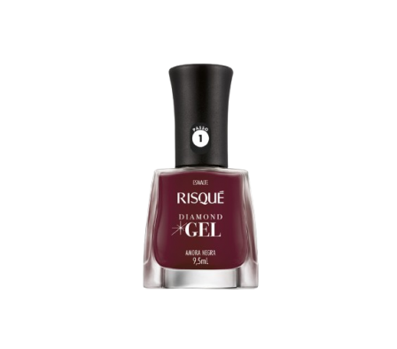 Risque Esmalte Diamond Gel Vinho Bordo 9,5ml