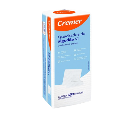 Cremer Algodón Cuadrado 100 Unidades