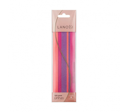 Lima De Uñas  Cara Doble Color/6 Unidades