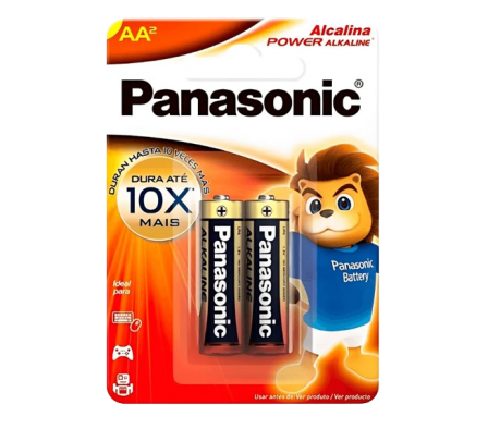 Panasonic Pila Alkalina 2 AA x 2 unidades.