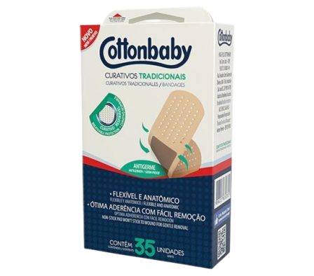 Cottonbaby Curita Tradicional 35 Unidades