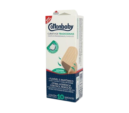 Cottonbaby Curita Tradicional 10 Unidades