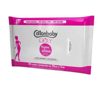 Cottonbaby Toallas Humedas Femeninas 20 Unidades