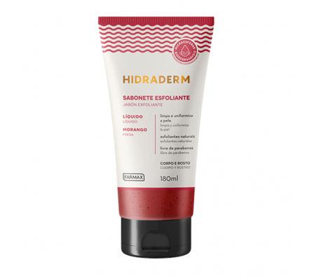 Farnax Hidraderm Jabon Liquido Exfoliantre Fresa 