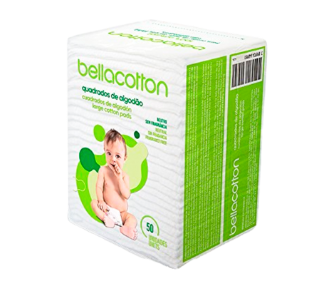 Bellacotton Algodon Cuadrado 50 Unidades.