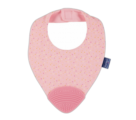 Chicco Babero+Mordedor Rosa 2m+