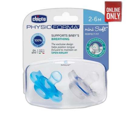 Chicco Chupete PhysioForma Celeste 2-6m 2 Unid.