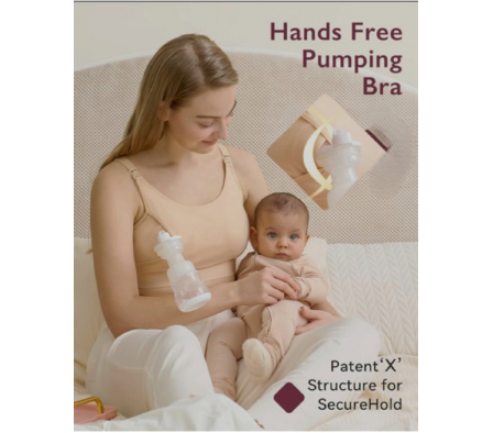 Momcozy Corpiño de Lactancia YN15 Rosa XL