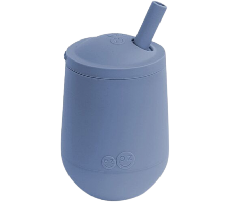 EzPz Mini Cup y Pajita Indigo