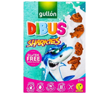 Gullon Galletita Dibus Shark Cacao 250gr