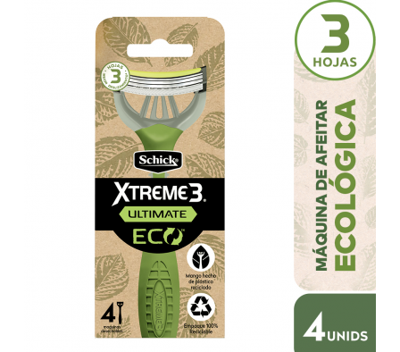 Schick Maquina de Afeitar Ultimate Eco 4 Unidades
