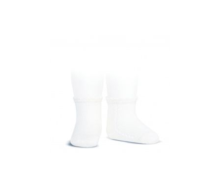 Condor Calcetin Corto Perle Calad Lat 6/12M Blanco