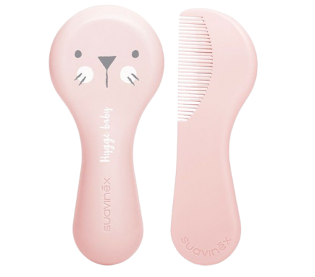 Suavinex Cepillo-Peine Soft Rosa Decorado