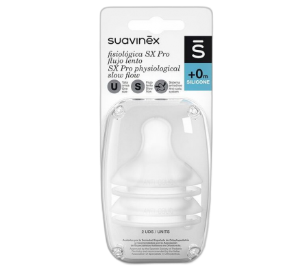 Suavinex Tetina Fisiologica de Silicona 2un 