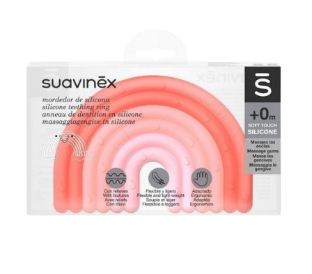 Suavinex Mordedor Arcoiris Rosa  +0