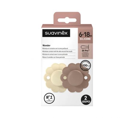 Suavinex Chupete Ergonómico 6/18m Wgray/Umbe