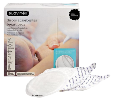 Discos Abosrbentes Protege Senos 60 unidades.