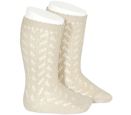 Condor Medias Altas Perle Lino Talle 18 a 24 Meses