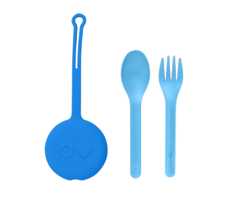 Omebok Utencilios P/ Niños Azul.