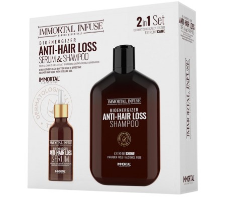 Immortal Infuse Serum Anticaida y Shampoo 2 en 1