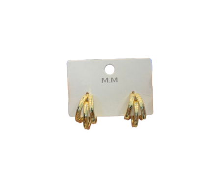 Madonna Argolla Acero Dorado MA24-600-2