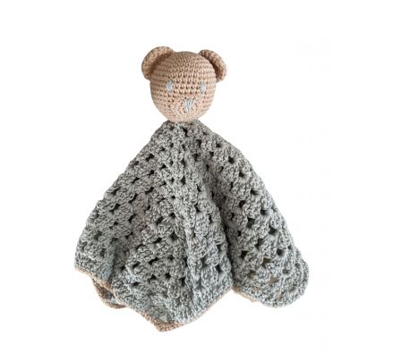 HI Manta de Apego Osito Beige/Gris
