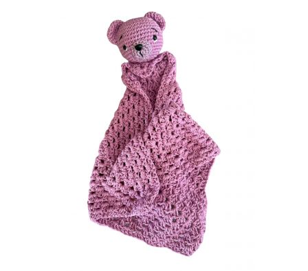 HI Manta de Apego Osito Morada