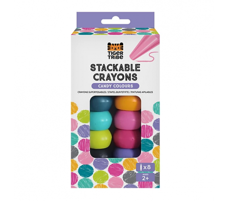 Tiger Tribe Crayones Apilables 8 Candy Colours